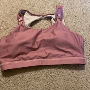 Nursing sports bra